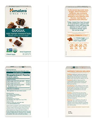 Himalaya Guggul, Suplemento De Colesterol Para Ldl, Hdl E N - Imagem 5