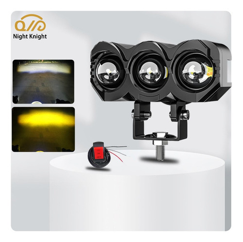 Par Super Farol Led Cree 80w Forte Auxiliar Milha Carro Moto - Imagem 2