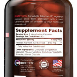 Omnibiotics Fadogia Agrestis 600 Mg Por Porção (180 Cápsulas