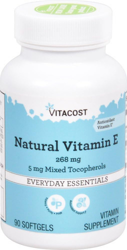 Vitamina E Vitacost Natural 268 Mg 90 Cápsulas
