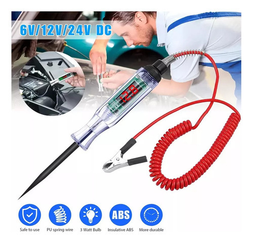 . Automobile Current Tester Measuring Pen Electrical Tester - Imagem 3
