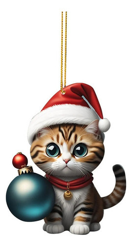 M Pingente De Árvore De Natal De 10 Peças Para Gatos, - Imagem 5