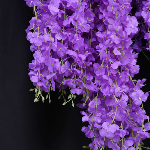 16 Unidades De Flores Suspensas De Glicínia Artificial Garla - Imagem 6