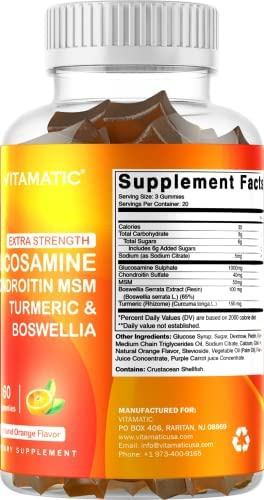 Gomas De Glucosamina E Condroitina De Força Extra Vitamatic - Imagem 4