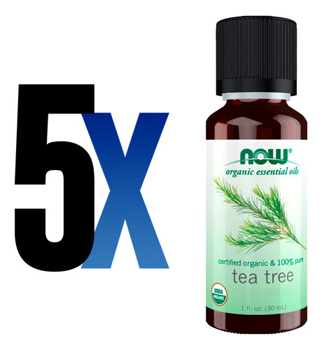 Óleo De Tea Tree Puro Now Foods 30 Ml Orgânico Importado 5un - Imagem 2