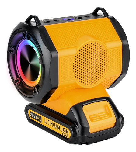 Alto-falante Portátil Sem Fio Bluetooth Sem Fio Para Dewalt - Imagem 2