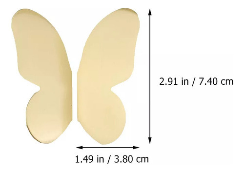 2 Pares De Acessórios De Móveis Dourados, Alças De Borboleta - Imagem 2