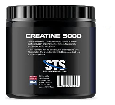 Sts Creatina 300 Gramas - Pó De Monohidrato De Creatina Cru - Imagem 3