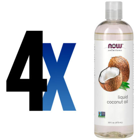 Óleo De Coco Líquido Now Foods Coconut 473ml Importado 4un - Imagem 2