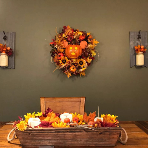 Decoração De Guirlanda De Abóbora Para O Halloween No Outono - Imagem 6