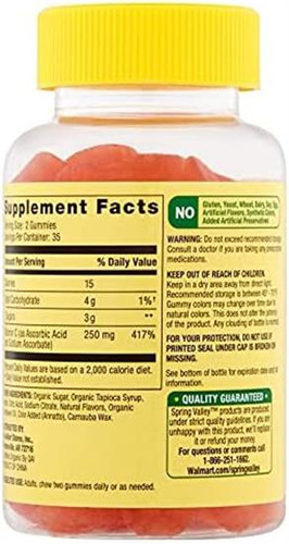 Vitamina C Spring Valley 240 Mg 70 Gomitas - Imagem 3