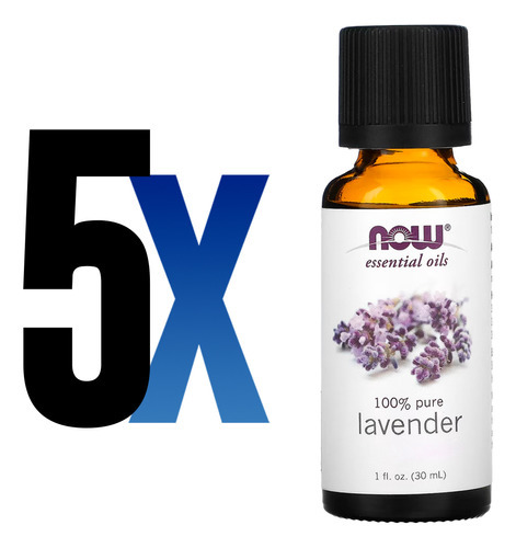 Óleo Lavanda 30ml Now Foods Essencial Puro Importado 5un - Imagem 2