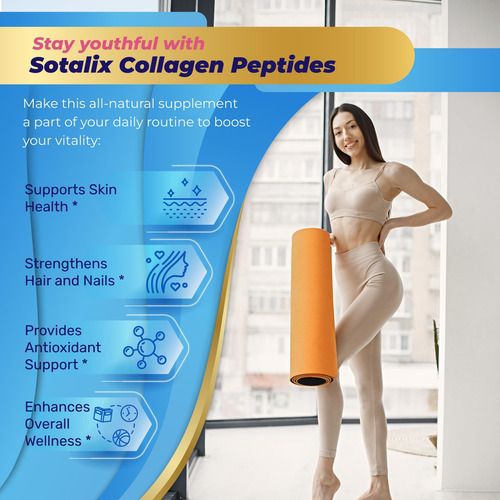 Peptídeos De Colágeno 16.780 Mg Com Biotina + Queratina, Vit - Imagem 4