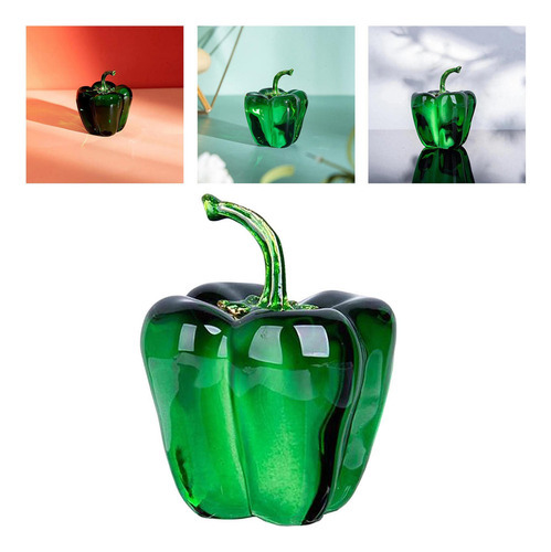 3 Peças De Cristal Escultura De Frutas Arte Estante De - Imagem 3
