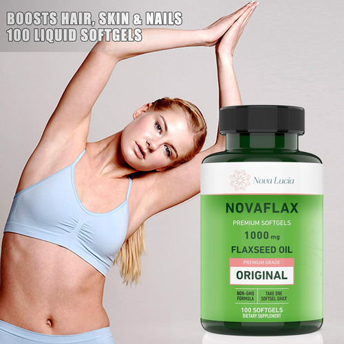 Óleo De Linhaça Orgânico Natural 1.000 Mg, Ômega Essencial 3 - Imagem 7