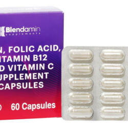 Blendamin Ferro Bisglicinato Ferroso Com Vitaminas B12 Ciano