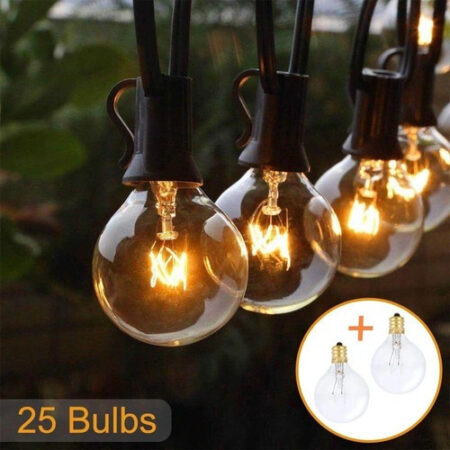 Varal Luzes Cordão Decoração Festa 25 + 2 Lampadas Vintage - Imagem 2
