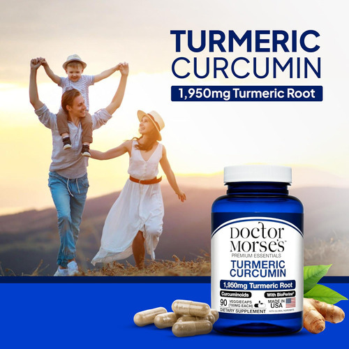 Suplemento De Curcumina De Cúrcuma 1950mg Com Bioperina Para - Imagem 2