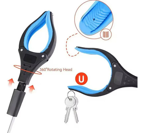 Pegador Objetos 83cm Com Cabo Retrátil Para Uso Externo #g - Imagem 8