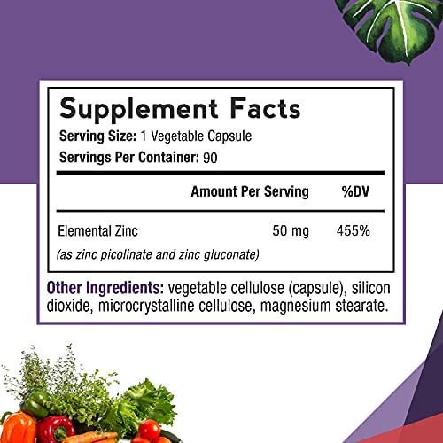 Receitas Médicas Cápsulas De Zinco 50 Mg De Picolinato E Gl - Imagem 2