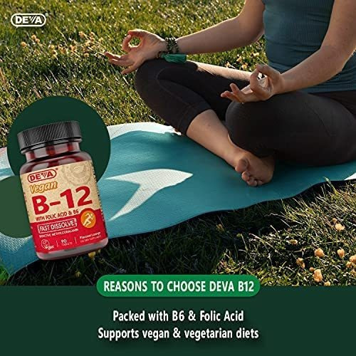Vitamina B-12 Marca Deva, 1000 Mcg, 90 Comprimidos - Imagem 4