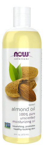 Óleo De Amendoa 473ml Now Foods Almond Oil Puro