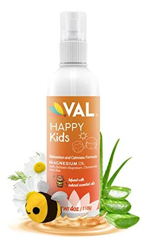 Val Spray De Óleo De Magnésio Puro, Fórmula De Relaxamento P