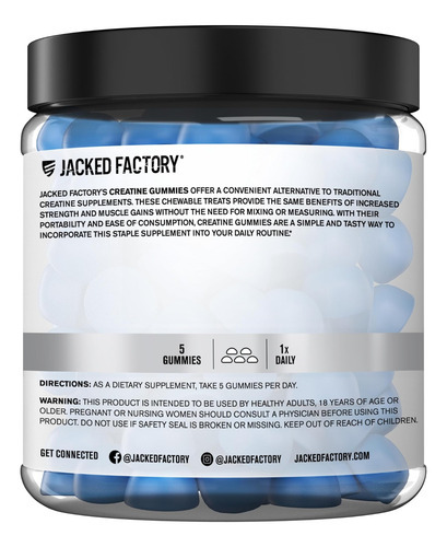 Gummies De Monohidratos De Creatina De Fábrica Macia (3g) - - Imagem 4