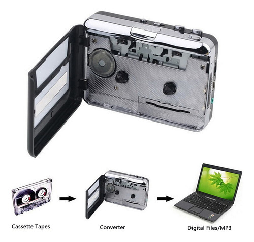 Leitor De Cassetes Usb, Conversor De Cassete Para Mp3 - Imagem 2