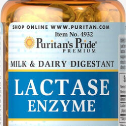 Enzima Lactase Puritans Pride 125 Mg, Cápsula Gelatinosa, 1
