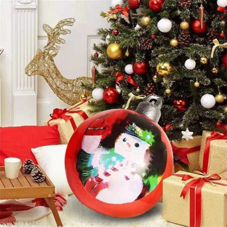 Bola Inflável Gigante Da Decoração Do Pvc Do Natal 60cm - Imagem 12