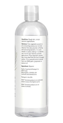 Glicerina Vegetal 473ml Now Foods Cozinha Uso Diário 5un - Imagem 4