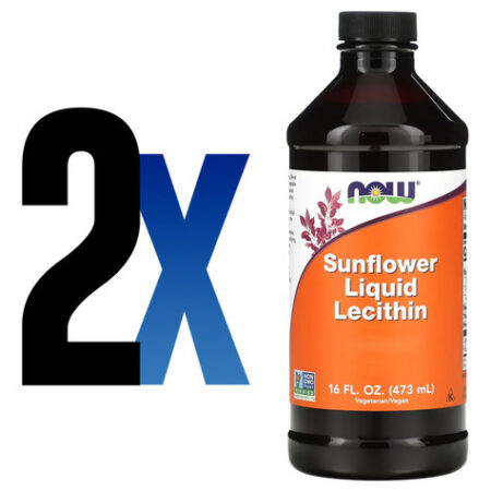 Lecitina De Girassol Now Foods 473 Ml Puro Importado 2un - Imagem 2