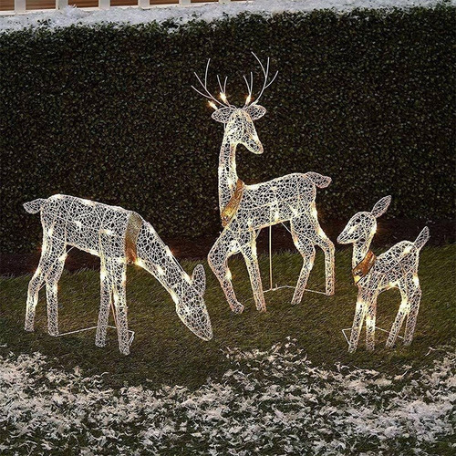 * Decoração De Natal Art Elk Veado Decoração Jardim