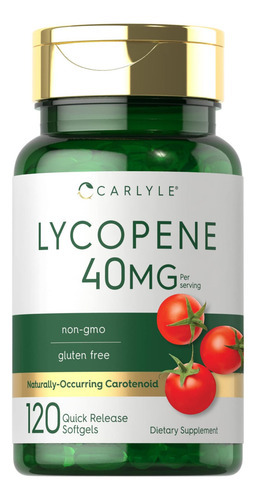 Carlyle Licopeno 40mg | 120 Cápsulas | Carotenóide De Ocorrê
