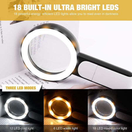 Lupa Com Luz 30x Lupa Portátil - Imagem 5