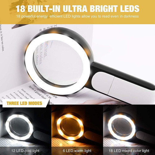 Lupa Com Luz 30x Lupa Portátil - Imagem 5