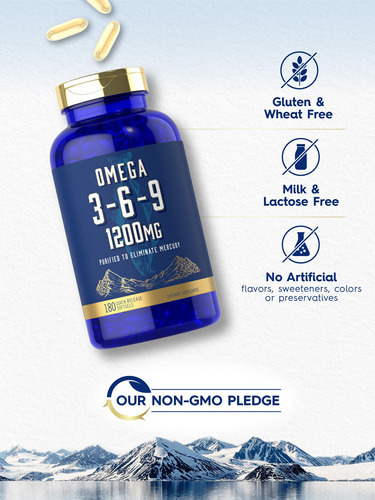 Suplemento Carlyle Omega 3-6-9 1200 Mg 180 Cápsulas De Gelat - Imagem 4