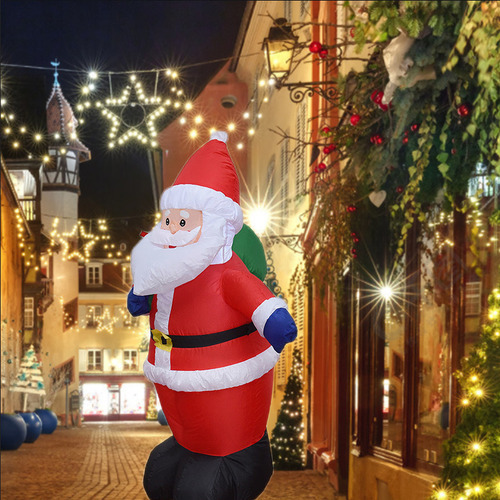 Decorações De Natal Mochila Inflável De 1,2 M Papai Noel - Imagem 7