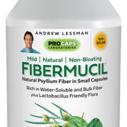 Andrew Lessman Fibermucil 60 Cápsulas Psyllium Husk Powder.