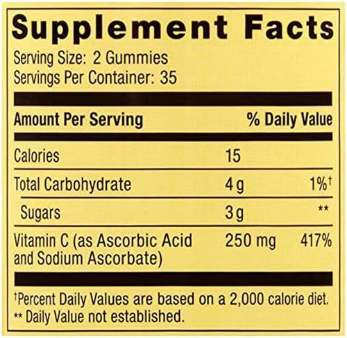 Vitamina C Spring Valley 240 Mg 70 Gomitas - Imagem 4