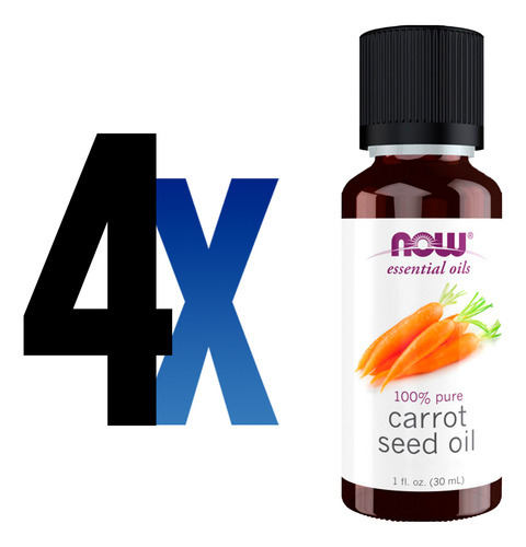 Óleo Semente De Cenoura Now Foods 30ml Puro Importado 4un - Imagem 2