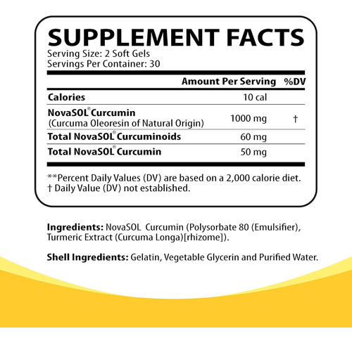 Nutritunes Nutricumin 1000mg Curcumina De Cúrcuma Lipossomal - Imagem 3