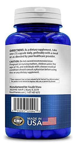 Nasabeahava Quercetina Pura 500mg Suplemento 200 Cápsulas Qu - Imagem 3