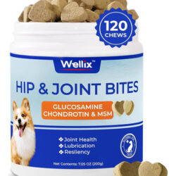 Wellix Dog Hip E Suplemento De Mastigação Macia E Articular,