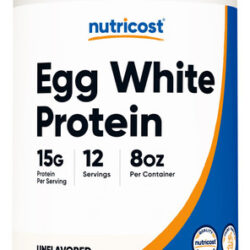 Proteína De Clara De Ovo Em Pó Nutricost 240 Ml (sem Sabor)