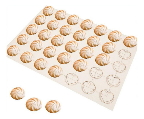 2 Pcs Silicone Macaron Cookies Tapetes De Cozimento Forro De - Imagem 6