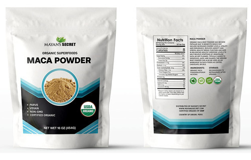 Maca Em Pó Orgânica - Superalimento De Grau Premium (cru) Su - Imagem 2