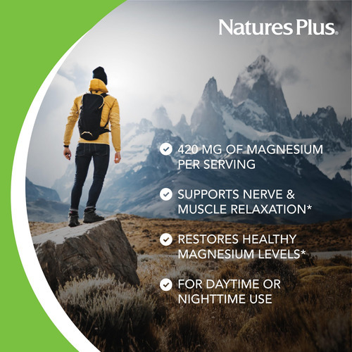 Suplemento Nature"s Plus Kalmassure Magnésio 400 Mg 90 Cápsu - Imagem 3