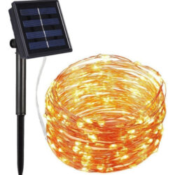 Lâmpada De Natal Externa Solar Impermeável 300 Led 30m